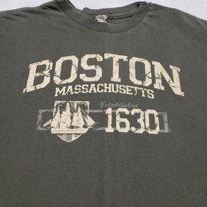 Green Boston Massachusetts TShirt
